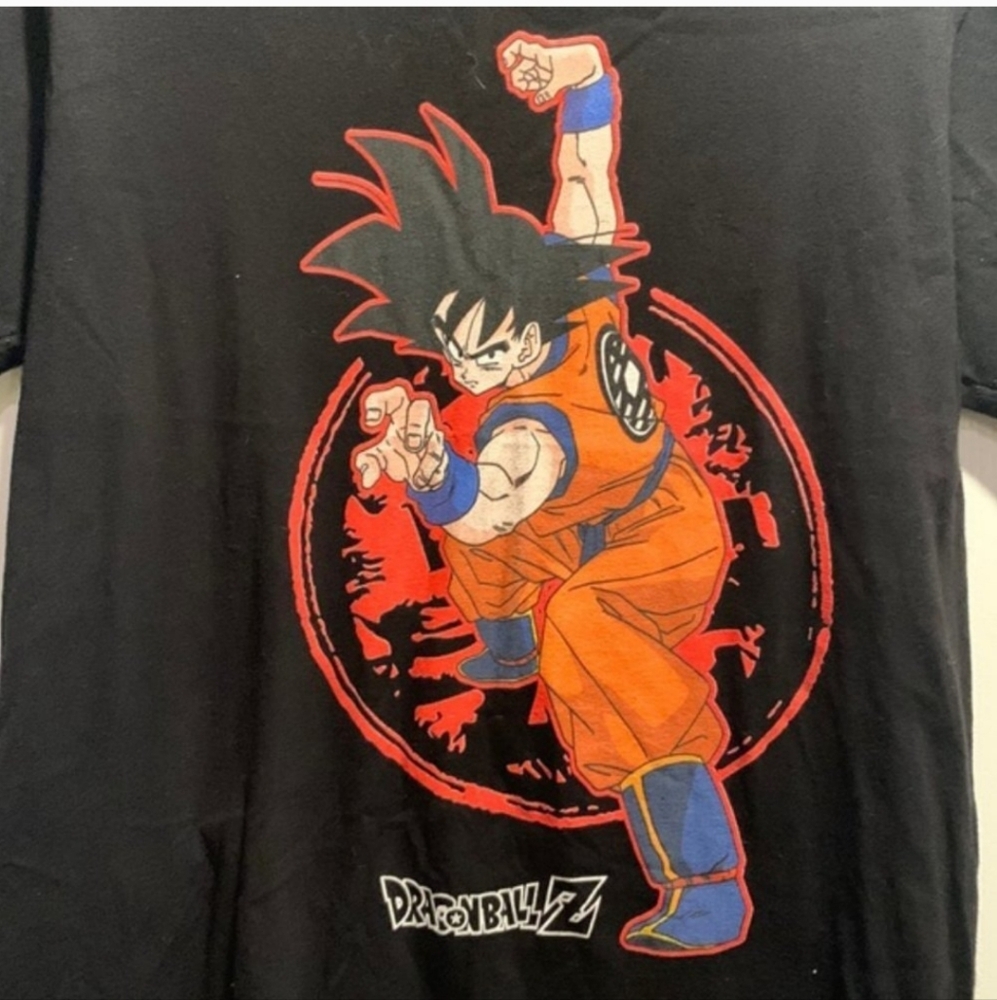 Dragon Ball Z-Goku Stamp Men's Shirt Size Med